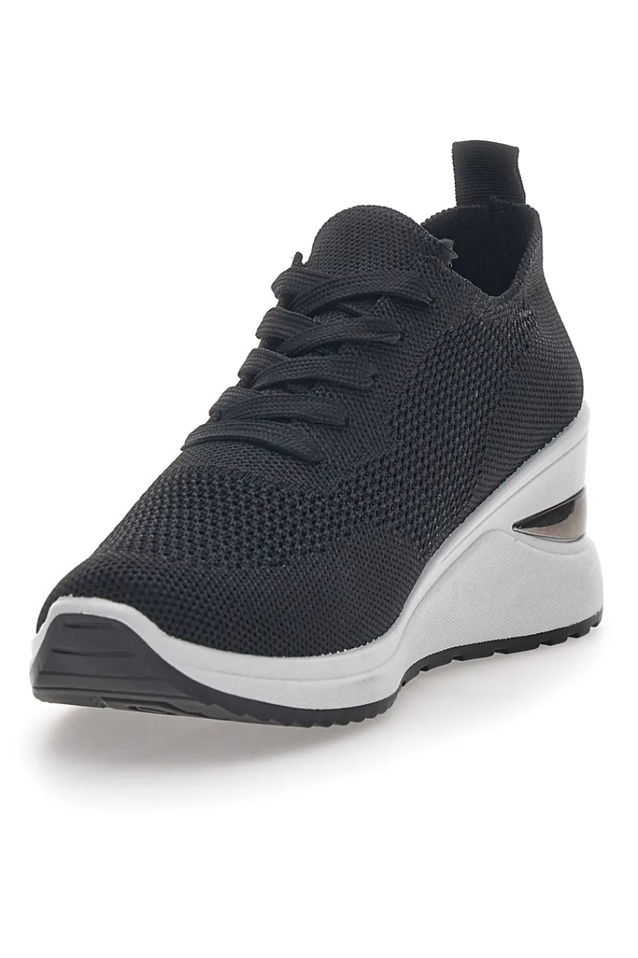 PRIMA RIGA Sneakers Nere Con Zeppa 434 NERO Hot