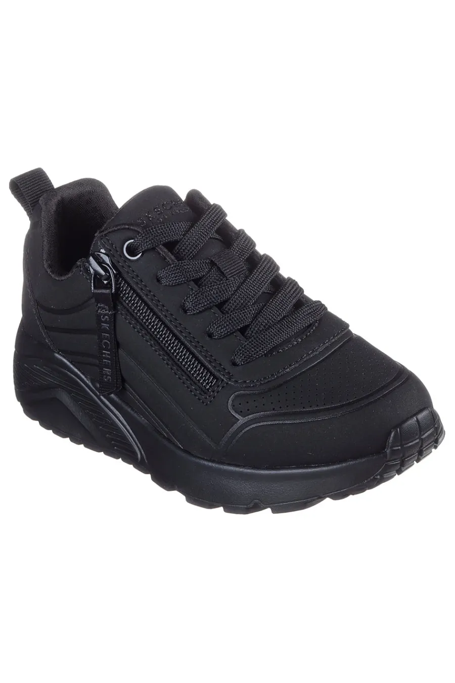 Donna SKECHERS Sneakers nere con zip laterale e suola platform Uno Lite Easy Zip