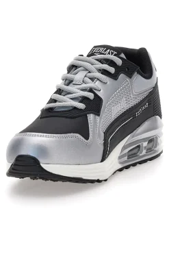 EVERLAST Sneakers nere e argento con fondo effetto air EV-810 Hot