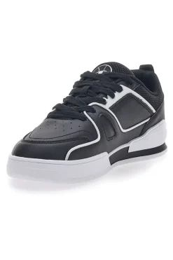 Uomo CHAMPION Sneakers Nere e Bianche 3 Point Low