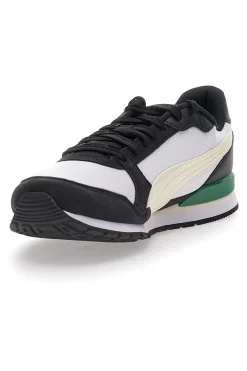 Uomo PUMA Sneakers nere e bianche con dettagli colorati St Runner V3 Mesh