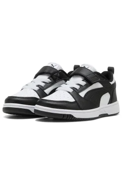 PUMA Sneakers nere e bianche con strappo Rebound V6 Lo AC+ PS