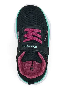 CHAMPION Sneakers nere e fuxia con strappo HRO J G TD