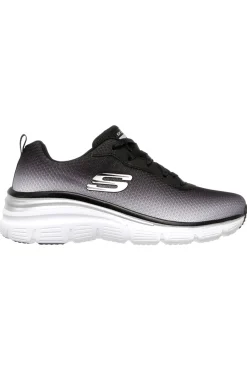 Donna SKECHERS Sneakers Nere e Grigie Fashion Fit - Build Up