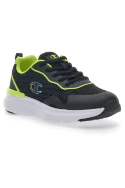 Uomo CHAMPION Sneakers Nere e Lime BOLD 3 B GS