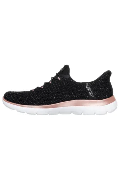 SKECHERS Sneakers nere glitterate con Memory Foam Summits Brilliant Shine BLACK Best