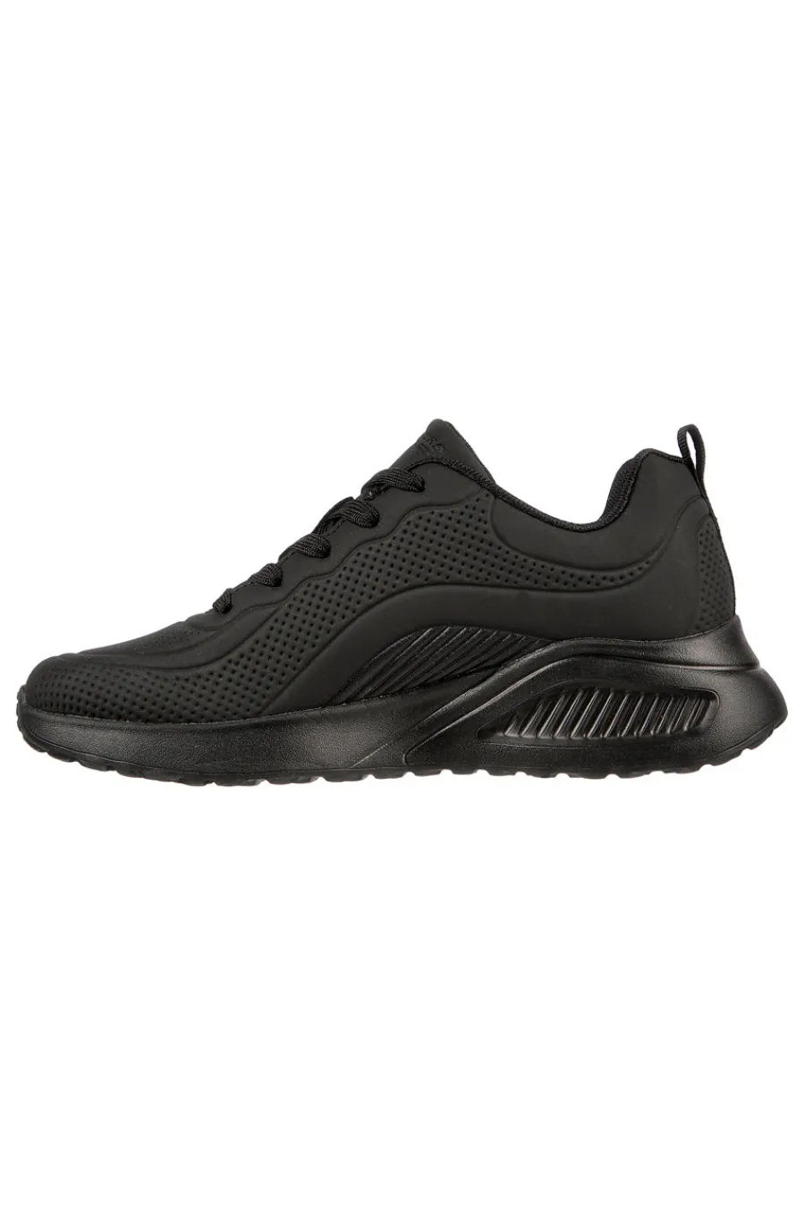 SKECHERS Sneakers nere in duraleather con soletta memory foam BOBS Buno How Sweet NERO Discount