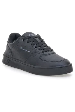 Uomo CHAMPION Sneakers nere in materie sintetiche stile basket Newman