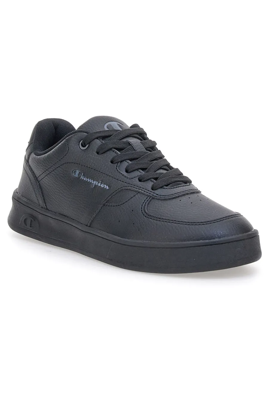 Uomo CHAMPION Sneakers nere in materie sintetiche stile basket Newman