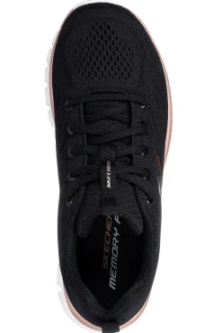 SKECHERS Sneakers nere in mesh con Memory Foam Graceful Get Connected R-Sport Online