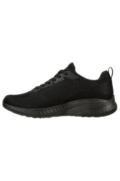 SKECHERS Sneakers nere in mesh traspirante con Memory Foam BOBS Squad Chaos Face Off NERO Hot