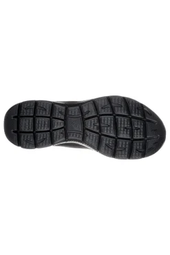 SKECHERS Sneakers nere in pelle e mesh con Memory Foam Summits Suited NERO