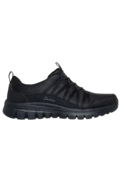 SKECHERS Sneakers nere vegan lavabili con memory foam Graceful Cozy Hug NERO Online