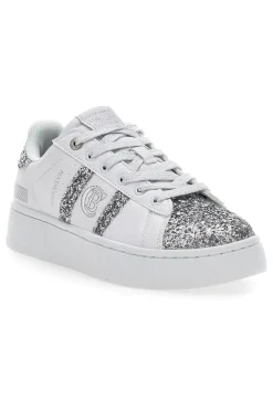 Donna COTTON BELT Sneakers Platform Yard Glitter Bianche