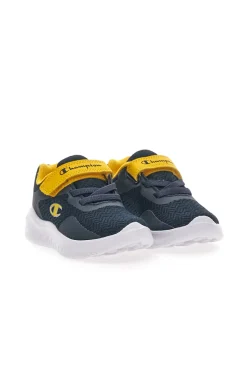 CHAMPION Sneakers Primi Passi Navy e Gialle con Velcro SOFTY EVOLVE B TD