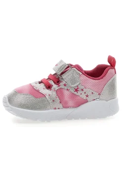 PITT KIDS Sneakers Primi Passi rosa e argento fantasia stellata primi passi PK87B