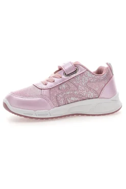 MINNIE Sneakers Rosa con Velcro e Brillantini e Luci nella Suola D10663T