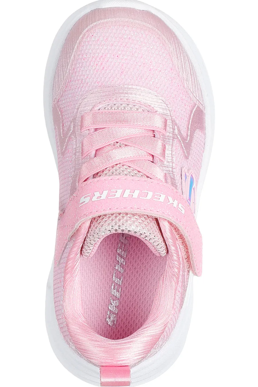 SKECHERS Sneakers rosa glitterate con chiusura a strappo Wave 92