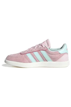 ADIDAS Sneakers rosa in suede con strisce azzurre e suola preformata Breaknet Sleek J Outlet