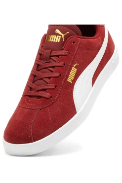 Uomo PUMA Sneakers rosse con logo bianco Club II