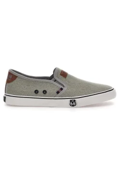 Uomo ROUTE 66 Sneakers Slip-On Grigie 01805