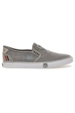 Uomo ROUTE 66 Sneakers Slip-on 21808 Grigie