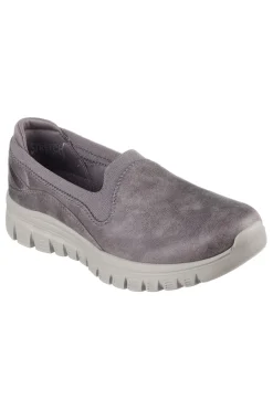 SKECHERS Sneakers Slip On Vegan Taupe GRACEFUL LEANING IN BEIGE Discount