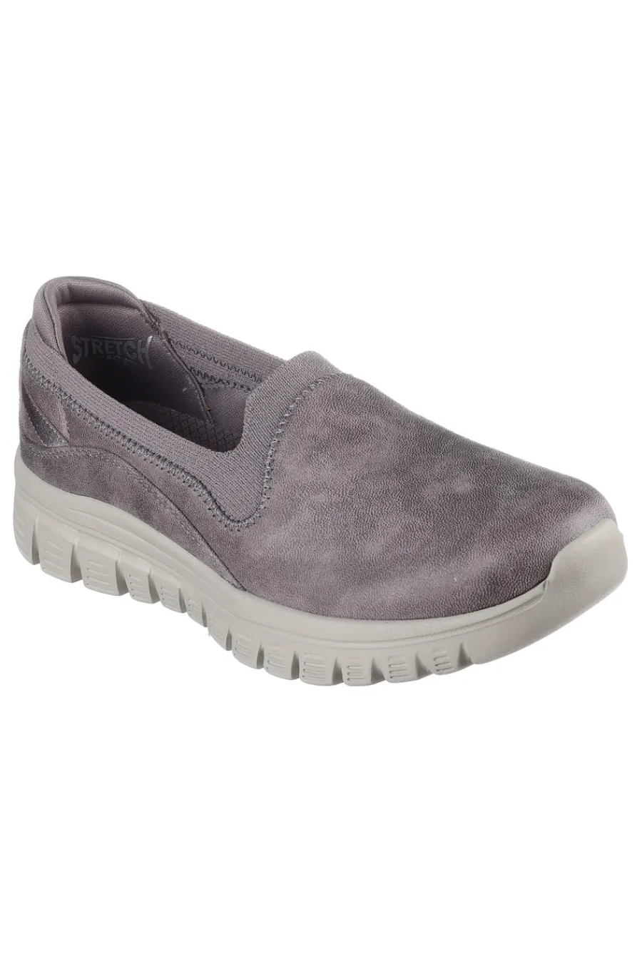 SKECHERS Sneakers Slip On Vegan Taupe GRACEFUL LEANING IN BEIGE Discount