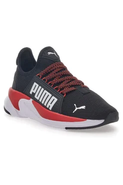 PUMA Sneakers Sportive Nere e Rosse Softride Premier Slip-On JR