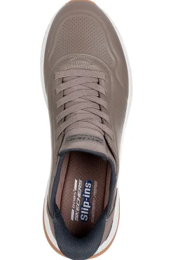 Uomo SKECHERS Sneakers in simil pelle con Memory Foam Bobs Squad 4 Direct Step