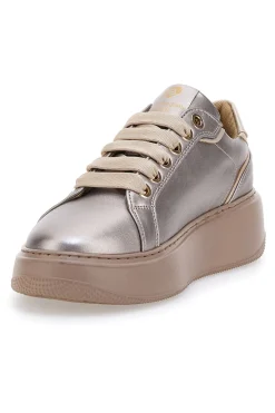 LAURA BIAGIOTTI Sneakers Tortora effetto metallizzato 96