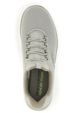 Uomo SKECHERS Sneakers tortora in mesh Summits Corlen
