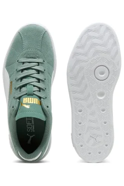 PUMA Sneakers Verde con Tomaia In Pelle e Suola Softfoam Club II Jr