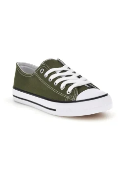 2T2L Sneakers in tela stringate basse 8011 VERDE Hot