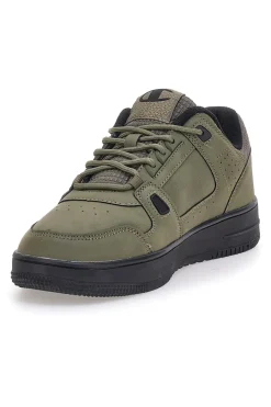 Uomo CHAMPION Sneakers verde militare con dettagli neri RD18 LOW COMB
