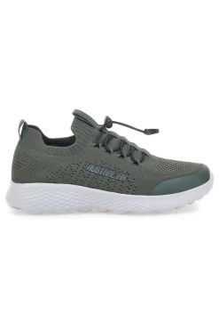 Uomo AUSTRALIAN Sneakers Verde Militare Con Tomaia in Mesh e Effetto Memory AU25M107