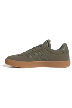Uomo ADIDAS Sneakers verde oliva in suede con suola color gomma VL Court 3.0