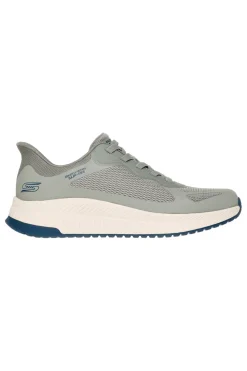 Uomo SKECHERS Sneakers oliva slip-ins comfort Bobs Squad 4