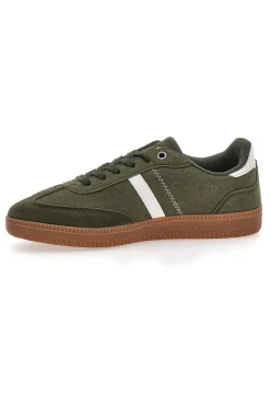 Uomo CANGURO Sneakers Verdi Con Chiusura Lacci 385