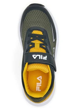 Donna FILA Sneakers verdi con dettagli gialli e strap FFK0076