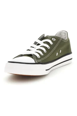 Uomo 2T2L Sneakers verdi con lacci 8011