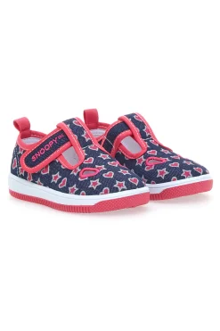 SNOOPY First Steps Schuhe 261111 Blau und Fuchsia
