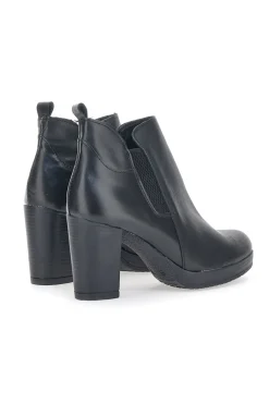 PITTARELLO CLASS Stivaletti Ankle Boots 302 Nero Vera Pelle Discount