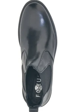 Uomo PITTARELLO FOCUS Stivaletti Beatles neri in pelle con inserti elasticizzati 0