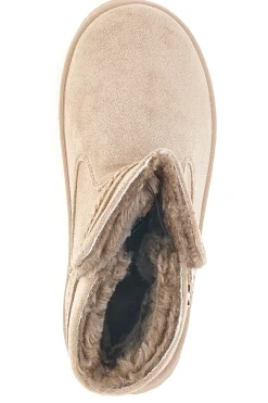GRAZIE GIRL Stivaletti beige con cuore glitter e interno caldo con pelo