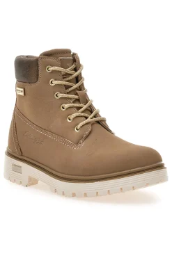 Donna COTTON BELT Stivaletti beige imbottiti suola carrarmato Ellie Nbk