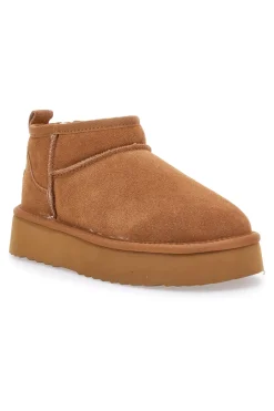 PITTARELLO WOW Stivaletti cammello con pelo interno stile pantofola 3547 CAMEL Discount