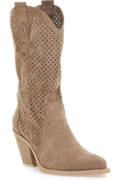 FIRST LADY Stivaletti Khaki Con Cerniera P549 Clearance