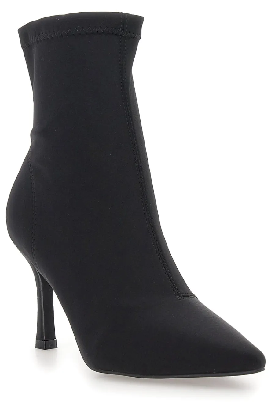 THE FIRST Stivaletti neri a calza con tacco a spillo P632 Best