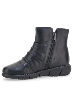Donna PITTARELLO Stivaletti neri con cuciture arricciate 232